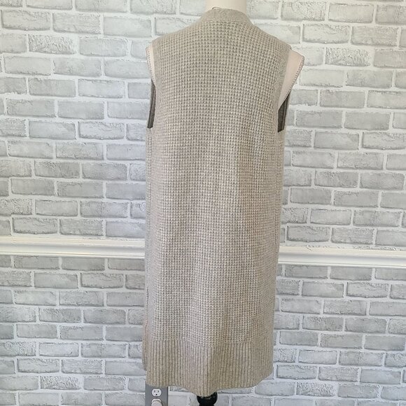 Max Studio Merino Wool Blend Open Front Cardigan Sweater Duster NEW Med Cozy - Picture 4 of 9